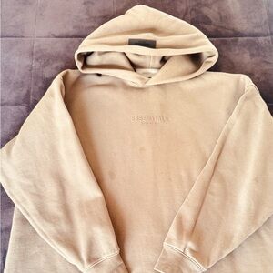 Fear of God Essentials Olive green/tan hoodie